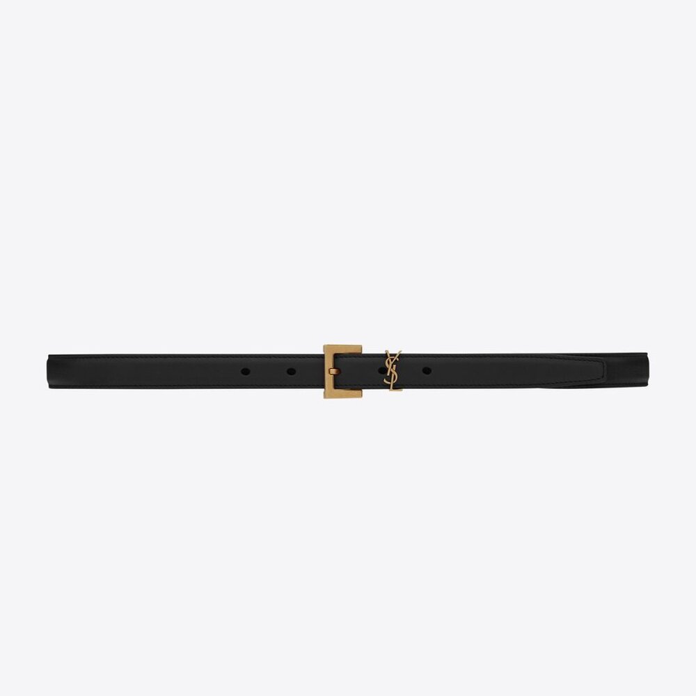 NARROW MONOGRAM BELT